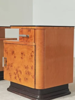 Ensemble coiffeuse et chevets Jindrich Halabala pour Up Zavody, 1950