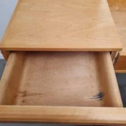 Ensemble coiffeuse et tabouret de style moderne hollandais en contreplaqué de bouleau, conçu par Cees Braakman pour Pastoe, 1951