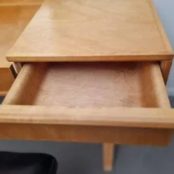 Ensemble coiffeuse et tabouret de style moderne hollandais en contreplaqué de bouleau, conçu par Cees Braakman pour Pastoe, 1951
