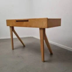 Ensemble coiffeuse et tabouret de style moderne hollandais en contreplaqué de bouleau, conçu par Cees Braakman pour Pastoe, 1951