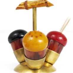 Ensemble condimentaire sel et poivre, Richard Rohac, Autriche, 1950s