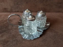 Ensemble à condiments vintage