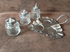 Ensemble à condiments vintage