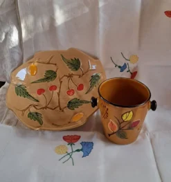 Ensemble coupe à fruits et seau à glaçons en céramique Poët-Laval — An