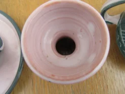 Ensemble céramique atelier montgolfier yvan roy - coquetier- pot- tasse