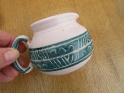 Ensemble céramique atelier montgolfier yvan roy - coquetier- pot- tasse