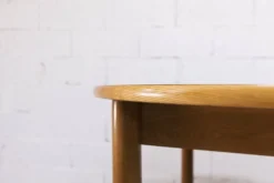 Ensemble Danois table transformable 114 cm /154 + 4 chaises moderniste 1970