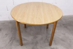Ensemble Danois table transformable 114 cm /154 + 4 chaises moderniste 1970