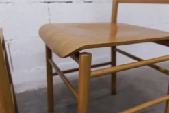 Ensemble Danois table transformable 114 cm /154 + 4 chaises moderniste 1970