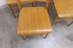 Ensemble Danois table transformable 114 cm /154 + 4 chaises moderniste 1970