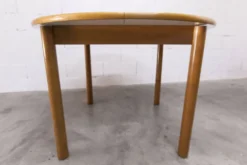 Ensemble Danois table transformable 114 cm /154 + 4 chaises moderniste 1970