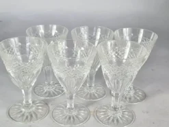 Ensemble de 6 anciens verres aperitif cristal taillé. Parfait état. SC