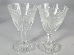 Ensemble de 6 anciens verres aperitif cristal taillé. Parfait état. SC