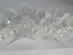 Ensemble de 6 anciens verres aperitif cristal taillé. Parfait état. SC