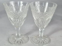 Ensemble de 6 anciens verres aperitif cristal taillé. Parfait état. SC