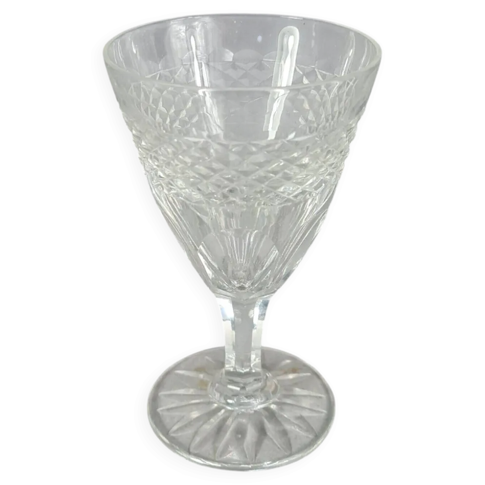 Ensemble de 6 anciens verres aperitif cristal taillé. Parfait état. SC
