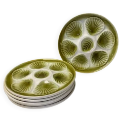 Ensemble de 6 assiettes coquillages Moulin des loups
