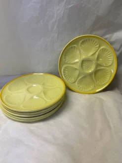 Ensemble de 6 assiettes coquillage moulin des loups