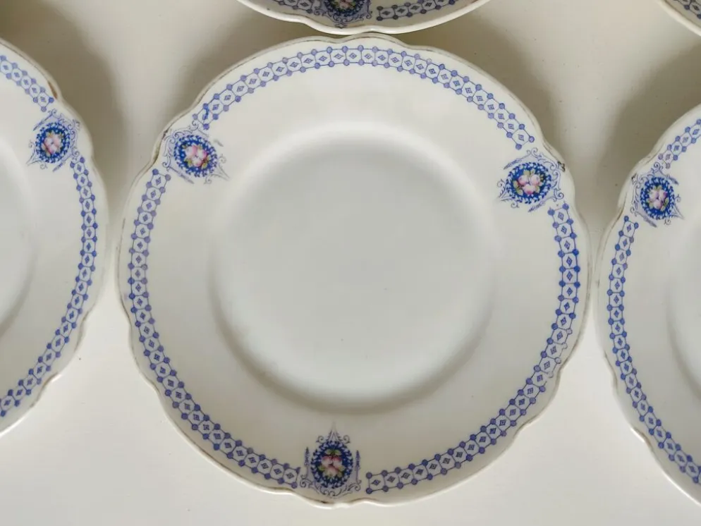 Ensemble de 7 assiettes à dessert Muller Selb
