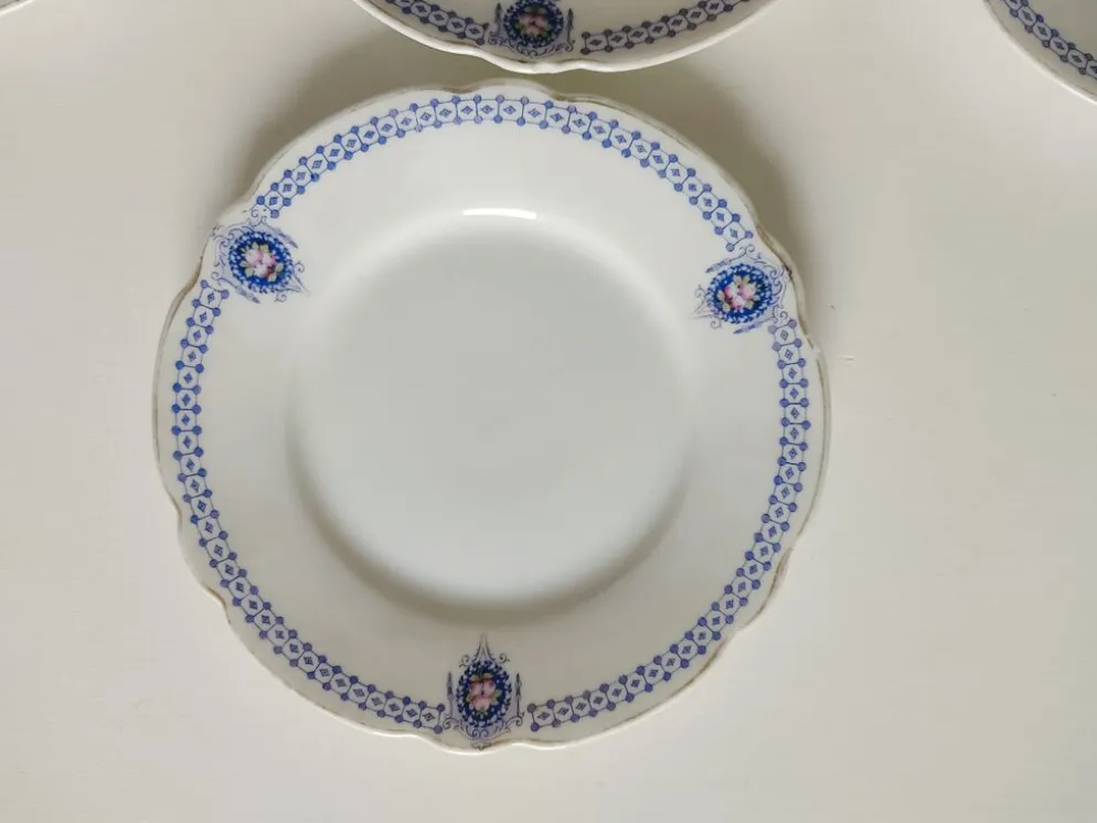 Ensemble de 7 assiettes à dessert Muller Selb