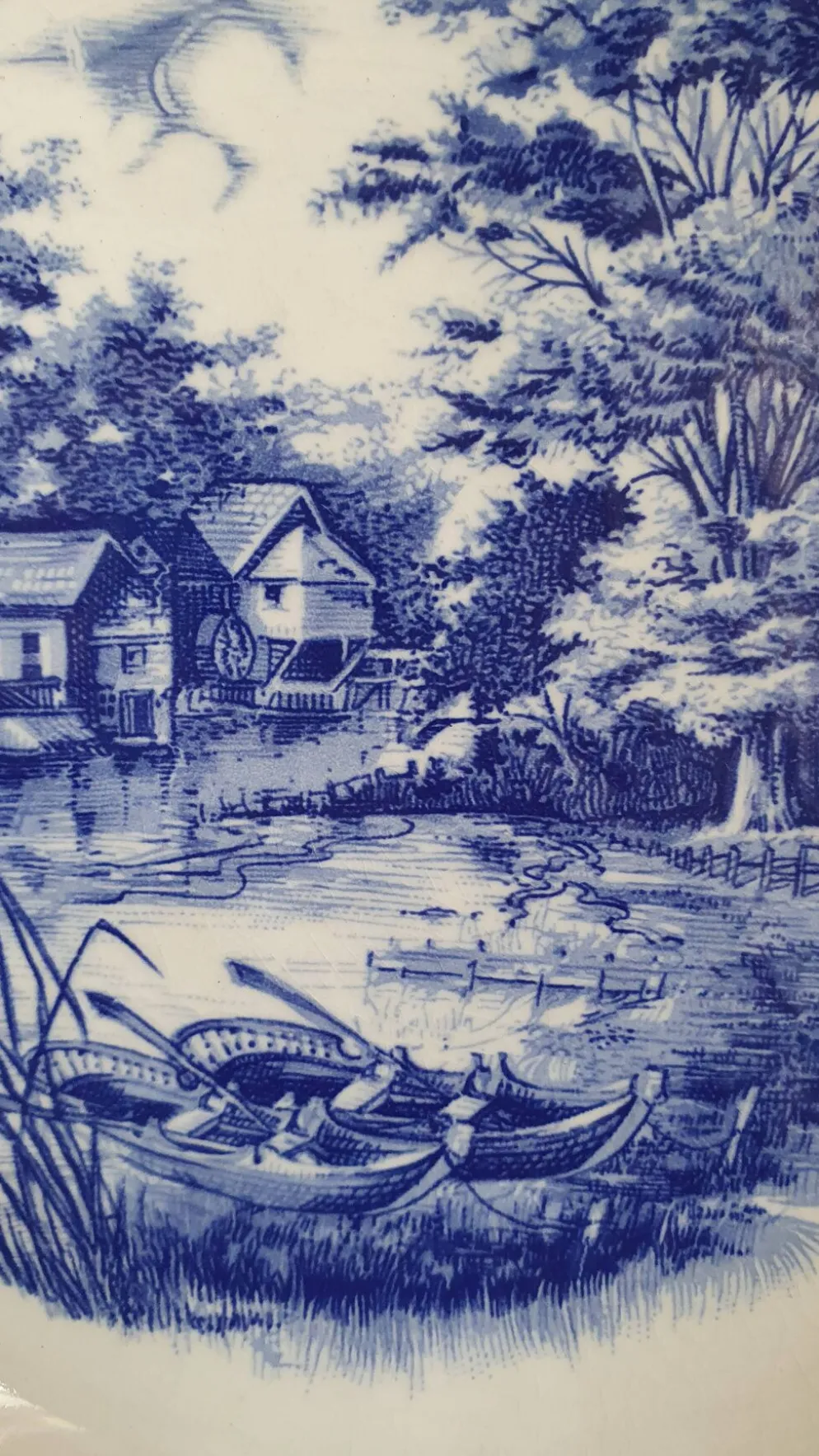 Ensemble de 5 assiettes en porcelaine de Sarreguemines