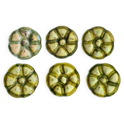 Ensemble de 6 assiettes à huîtres Vallauris