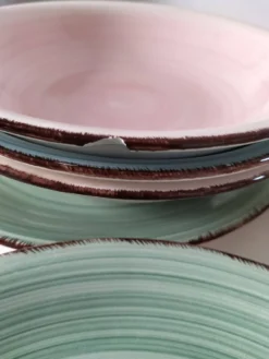 Ensemble de 7 assiettes plates et creuses vintage