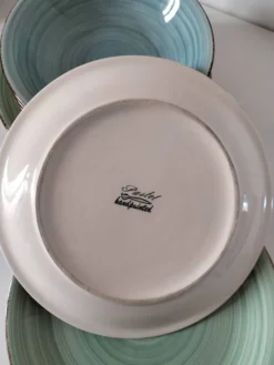 Ensemble de 7 assiettes plates et creuses vintage