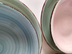 Ensemble de 7 assiettes plates et creuses vintage