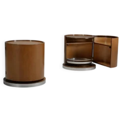 Ensemble de barres rondes en bois par Mario Sabot, Italie, années 1970