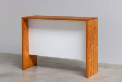 Ensemble de bar suédois du milieu du siècle en pin massif, années 1970