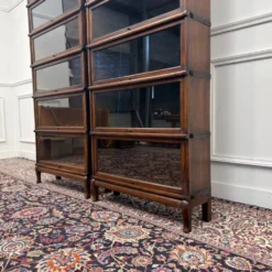 Ensemble de bibliothèques antiques en anglais Wernicke Globe originales