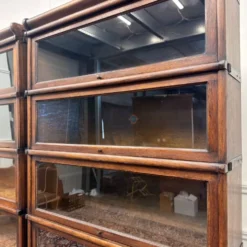 Ensemble de bibliothèques antiques en anglais Wernicke Globe originales