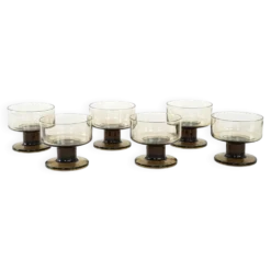 Ensemble de bols à dessert, design italien, années 1970, fabriqué en Italie.