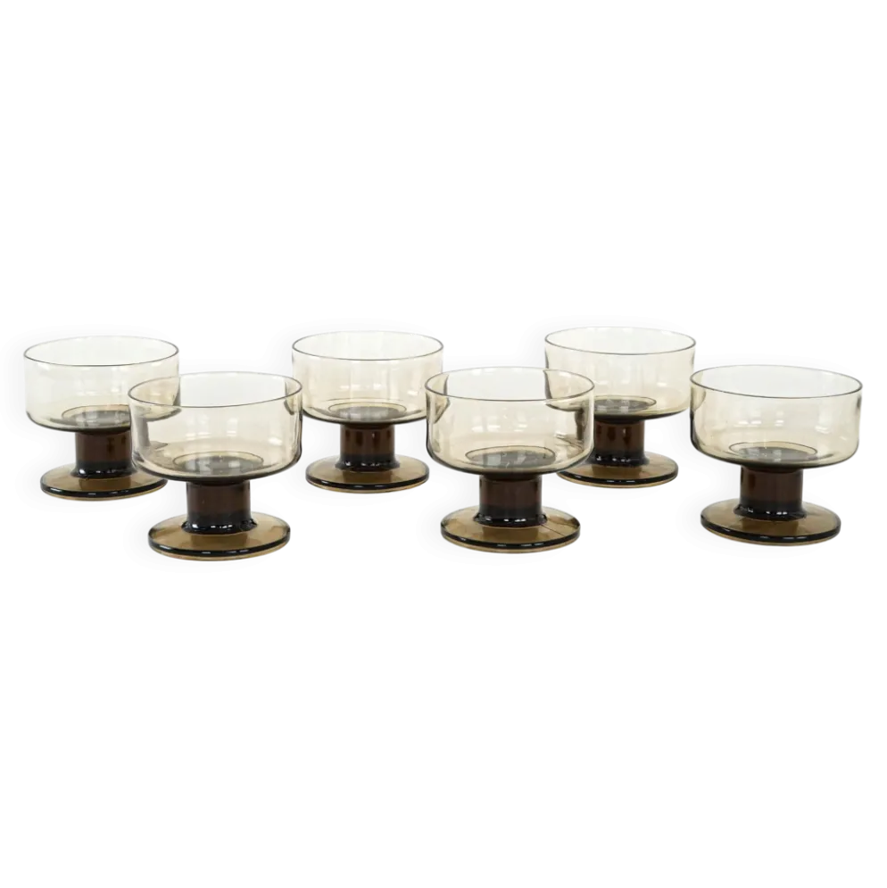 Ensemble de bols à dessert, design italien, années 1970, fabriqué en Italie.