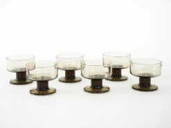 Ensemble de bols à dessert, design italien, années 1970, fabriqué en Italie.
