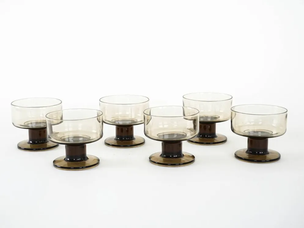 Ensemble de bols à dessert, design italien, années 1970, fabriqué en Italie.