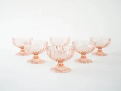 Ensemble de bols à dessert, design italien, années 1970, production : Italie