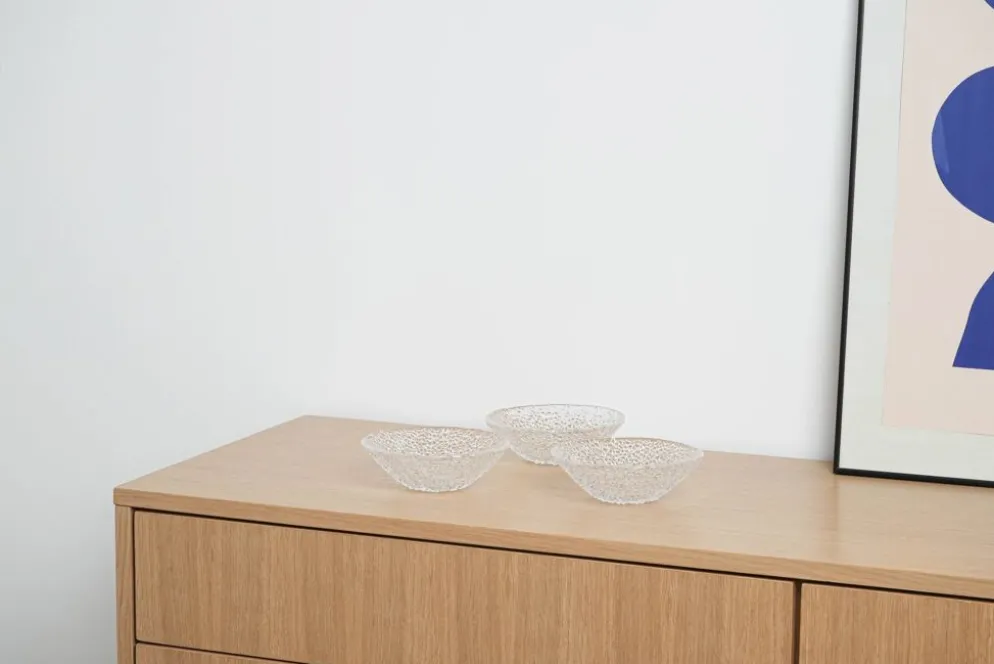 Ensemble de bols en verre, design italien, années 1970, production : Italie