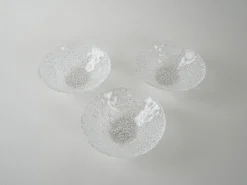 Ensemble de bols en verre, design italien, années 1970, production : Italie