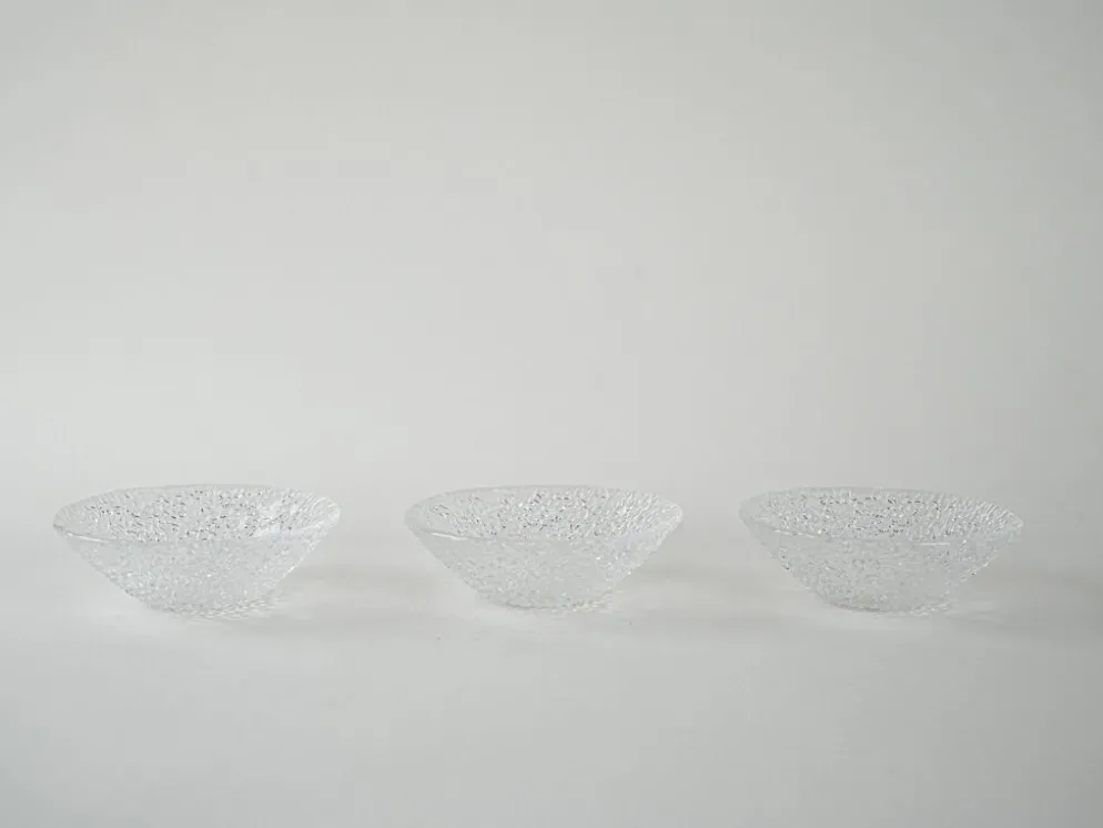 Ensemble de bols en verre, design italien, années 1970, production : Italie