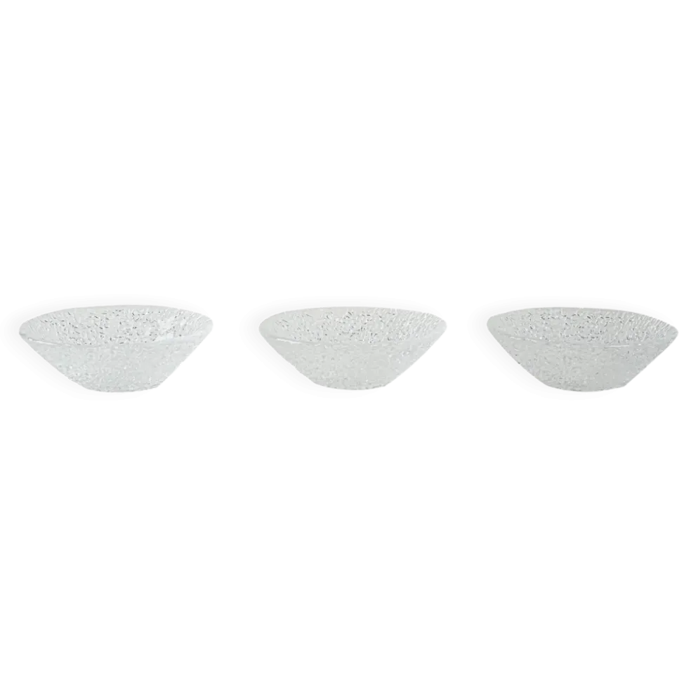 Ensemble de bols en verre, design italien, années 1970, production : Italie