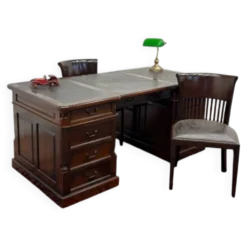 Ensemble de bureau anglais classique avec chaises de bureau