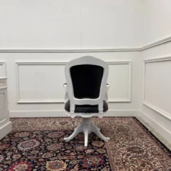 Ensemble de bureau blanc classique avec chaise de bureau