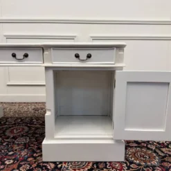 Ensemble de bureau blanc classique avec chaise de bureau