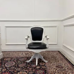 Ensemble de bureau blanc classique avec chaise de bureau