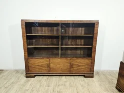 Ensemble de bureau exécutif monumental / Art Déco / Noyer / Années 1940.