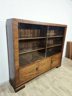 Ensemble de bureau exécutif monumental / Art Déco / Noyer / Années 1940.