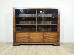 Ensemble de bureau exécutif monumental / Art Déco / Noyer / Années 1940.