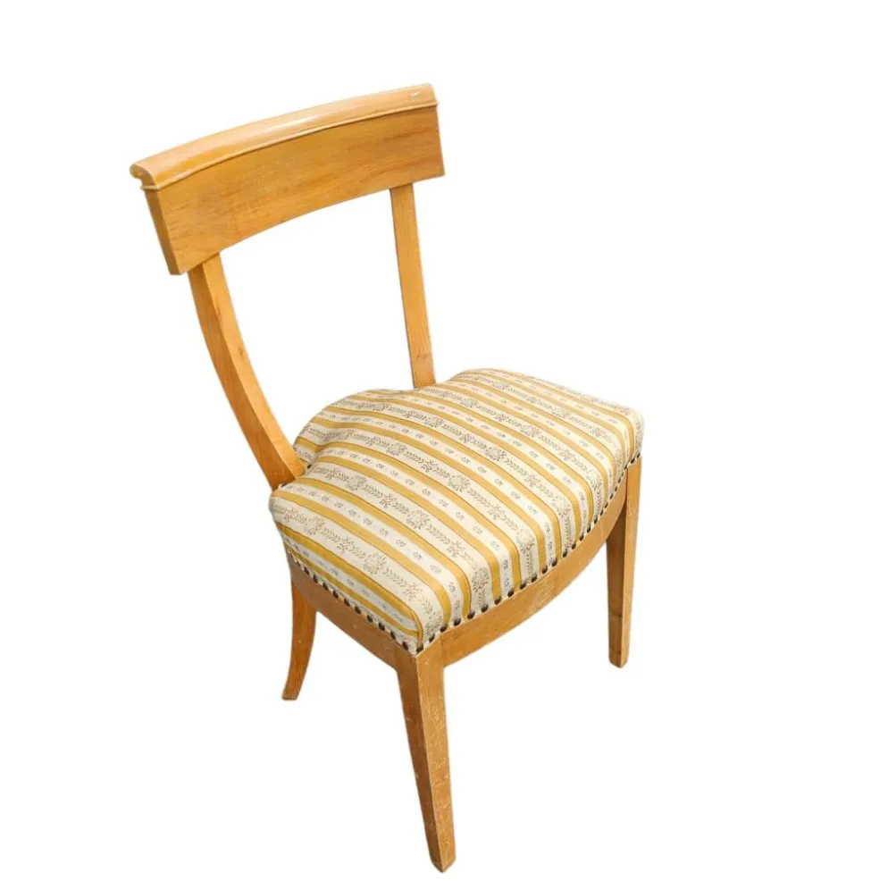 Ensemble de chaises en bois de cerisier / Biedermeier / tables d'appoint / table console tripot.